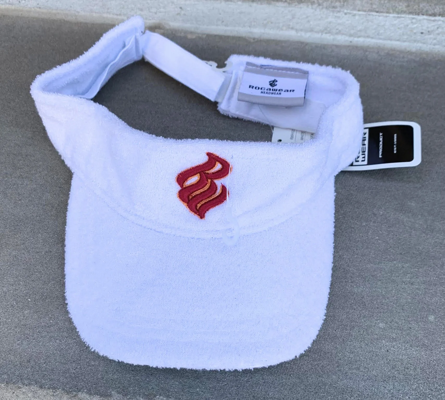 Vintage Rocawear White Velour Visor NWT — RootsBK